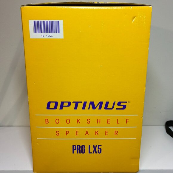 Optimus PRO LX5 Bookshelf Speaker #40-4061 With Linaeum Tweeters -BRAND NEW - Picture 2 of 4